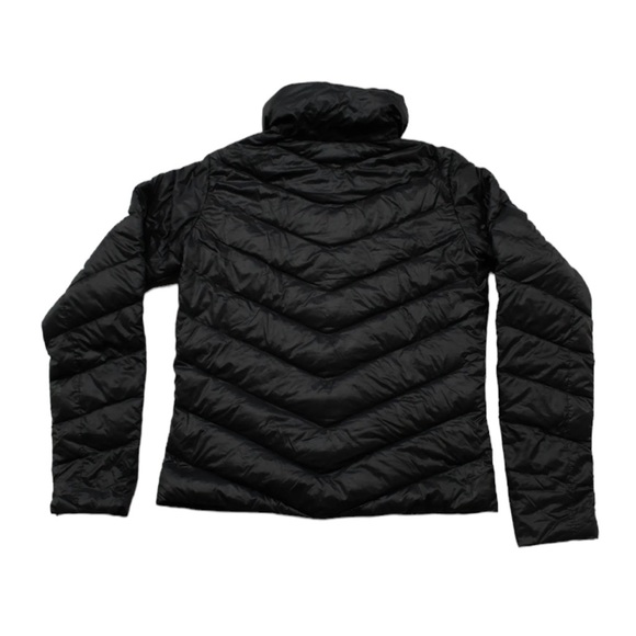 Women’s Patagonia Asymmetrical Black Puffer Long Sleeve Down SMALL - Picture 4 of 9